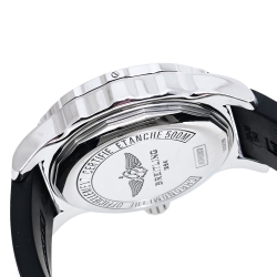 Pre Owned Breitling Black Stainless Steel Colt 44 A74387 Men's Wristwatch 44 mm