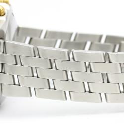 Pre Owned Breitling Blue 18K Yellow Gold And Stainless Steel Chronomat Automatic B13048 Men's Wristwatch 40 MM