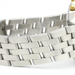 Pre Owned Breitling Blue 18K Yellow Gold And Stainless Steel Chronomat Automatic B13048 Men's Wristwatch 40 MM