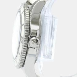 Pre Owned Breitling White Stainless Steel Superocean A17364 Automatic Men's Wristwatch 42 mm