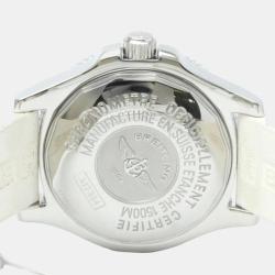 Pre Owned Breitling White Stainless Steel Superocean A17364 Automatic Men's Wristwatch 42 mm