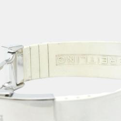 Pre Owned Breitling White Stainless Steel Superocean A17364 Automatic Men's Wristwatch 42 mm