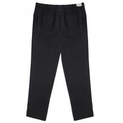 Brioni Black Roman Style Wool Trousers 4XL