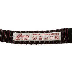 مملوكة مسبقًا رابطة بريوني فيونكة كلاسيك حرير مخطط سوداء