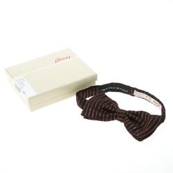 مملوكة مسبقًا رابطة بريوني فيونكة كلاسيك حرير مخطط سوداء