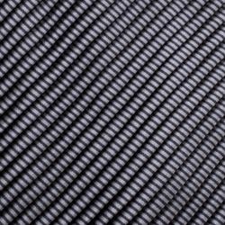 Pre Owned Brioni Grey Striped Silk Textured Pleat Detail Tie