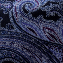 مملوكة مسبقًا ربطة عنق بريوني حرير منقوش بايزلي متعددة الألوان