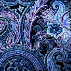 Pre Owned Brioni Multicolor Paisley Printed Silk Pocket Square
