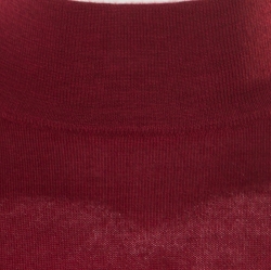 Pre Owned Brioni Burgundy Cashmere Silk High Neck Sweater M