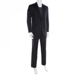 Brioni Black Super 160s Wool Quirinale Tuxedo Suit M