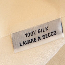 Brioni Cream Silk Button Front Shirt L