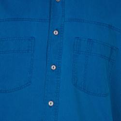 Pre Owned Brioni Men's Blue Cotton Shirt XL