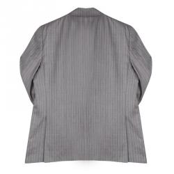 Brioni Grey Striped Wool Roman Style Palatino Suit 4XL