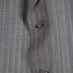 Brioni Grey Striped Wool Roman Style Palatino Suit 4XL