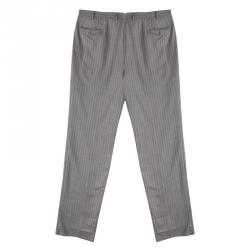 Brioni Grey Striped Wool Roman Style Palatino Suit 4XL