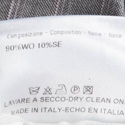 Brioni Grey Striped Wool Roman Style Palatino Suit 4XL