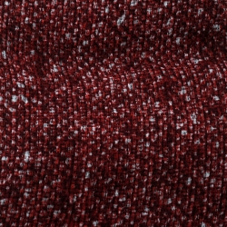 Brunello Cucinelli Red and Grey Reversible Printed Linen Pocket Square