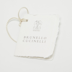 Pre Owned Brunello Cucinelli Brown Leather Buckle Belt 105CM