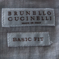 Pre Owned Brunello Cucinelli Blue & Red Check Basic-Fit Sport Shirt XL