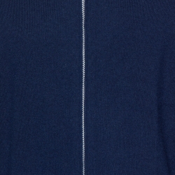Brunello Cucinelli Navy Blue Cashmere Zip Front Jacket L