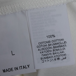 Brunello Cucinelli White Cotton Crew Neck Short Sleeve T-Shirt L