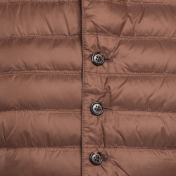 Pre Owned Brunello Cucinelli Brown Synthetic Quilted Puffer Vest L