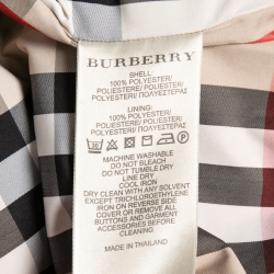 Burberry Brit Beige Synthetic Zip-Up Jacket M