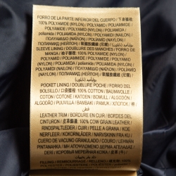 Burberry Brit Blue Synthetic Detachable Sleeve and Hood Puffer Jacket M