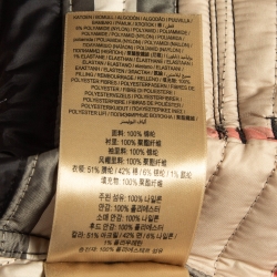 Pre Owned Burberry Black Synthetic Quilted Detachable Hood Jacket S