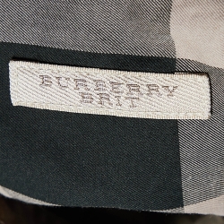 Pre Owned Burberry Brit Brown Checked Cotton Shirt M