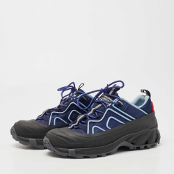 Pre Owned Burberry Navy Blue/Black Nylon and Rubber Arthur Low Top Sneakers Size 41