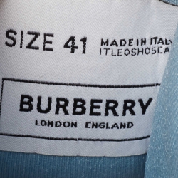 Pre Owned Burberry Navy Blue/Black Nylon and Rubber Arthur Low Top Sneakers Size 41