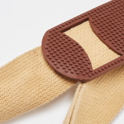 Pre Owned Burberry Brown/Beige Haymarket Coated Canvas and Leather Duffle Bag