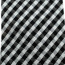Pre Owned Burberry Monochrome Gingham Checked Stanfield Skinny Tie