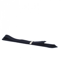 Pre Owned Burberry London Navy Blue Tonal House Check Silk Stanfield Slim Tie