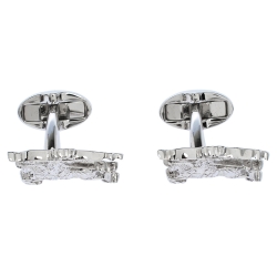 Burberry Equestrian Knight Silver Tone Cufflinks