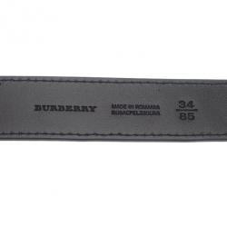 مملوكة مسبقًا حزام بربري جلد أسود 85 سم