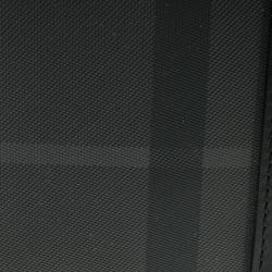 Burberry Black Beat Check Coated Canvas Bifold Wallet