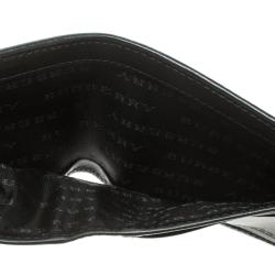 Burberry Black Beat Check Coated Canvas Bifold Wallet
