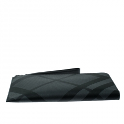 Burberry Black Check PVC Nolan Travel Wallet