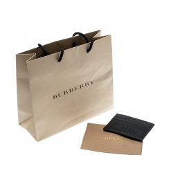 Burberry Black Leather Card Holder