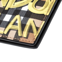 Burberry Multicolor Graffiti Print Vintage Check Coated Canvas Bifold Wallet