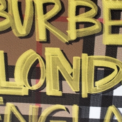 Burberry Multicolor Graffiti Print Vintage Check Coated Canvas Bifold Wallet