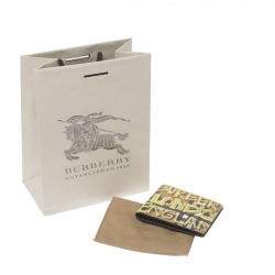 Burberry Multicolor Graffiti Print Check Leather Bifold Wallet
