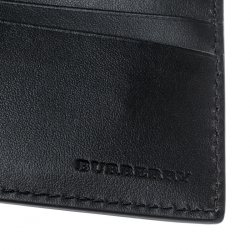 Burberry Multicolor Graffiti Print Check Leather Bifold Wallet