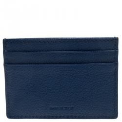 Burberry Blue Leather Card Case