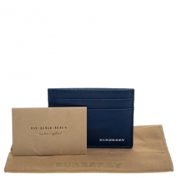 Burberry Blue Leather Card Case