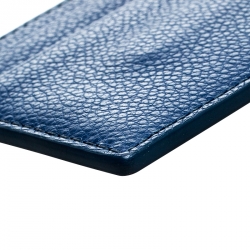 Burberry Blue Leather Card Case
