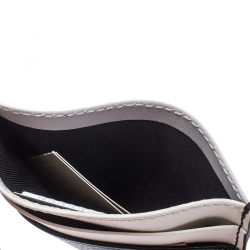 Burberry Black/White Leather Card Case