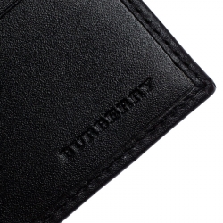 Burberry Black/Beige Haymarket Check Bifold Wallet